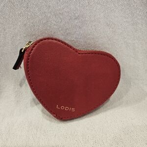 Lodis Red Heart-Shaped Women's Wallet